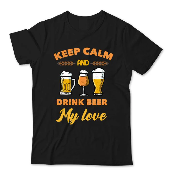 VinoVogue Keep Calm And Drink Beer T-Shirt